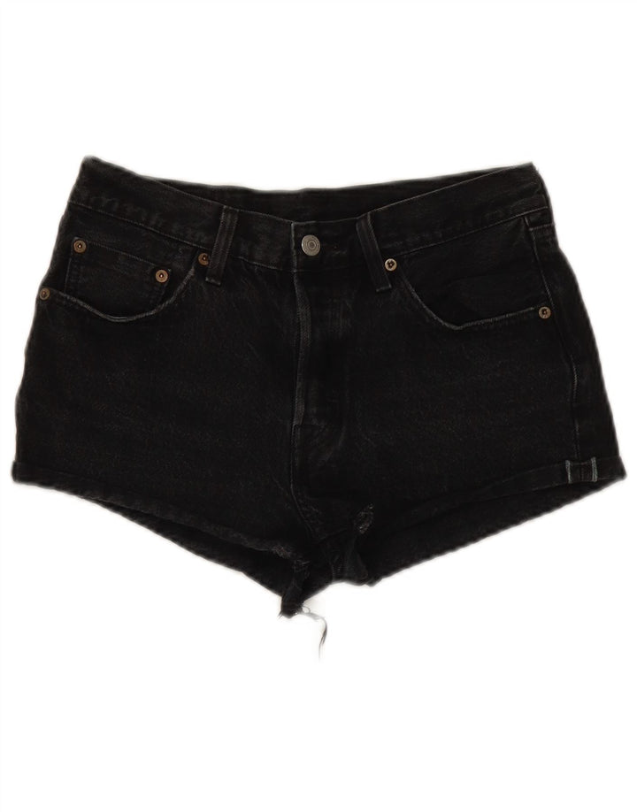 Pantaloni scurți Levi's 501 Denim W27 Small Black Bumbac