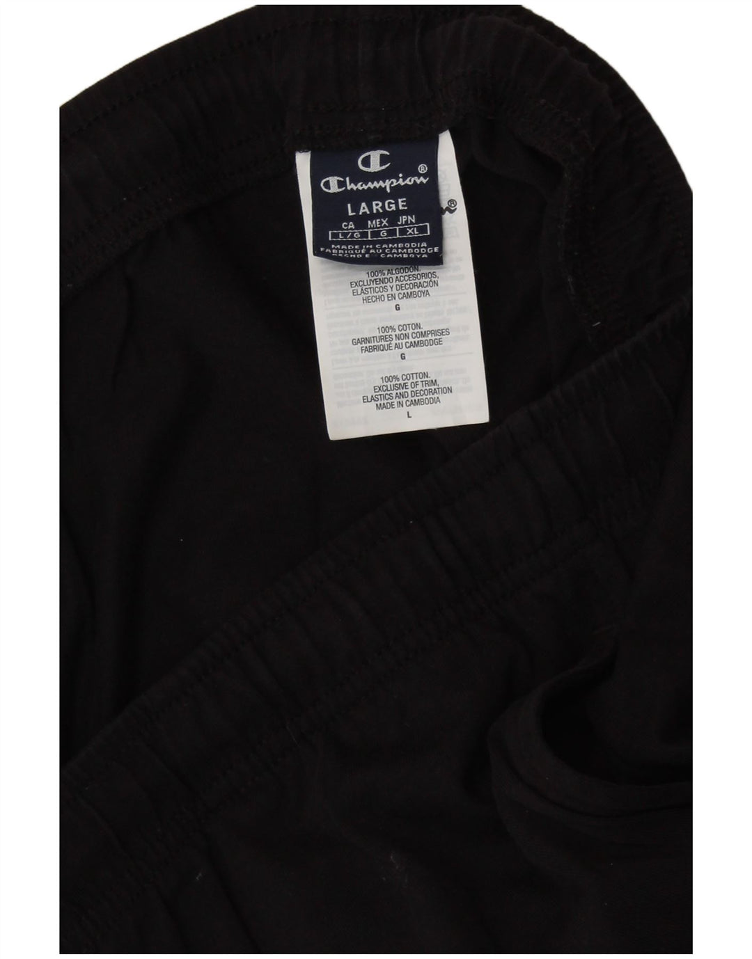 Pantaloni de trening pentru bărbați CHAMPION, mari, negru, bumbac