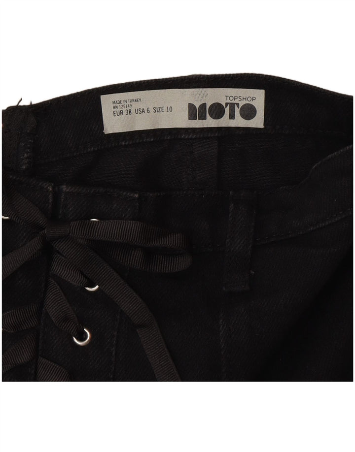 Fusta de blugi Topshop pentru femei UK 10 Small W26 Black
