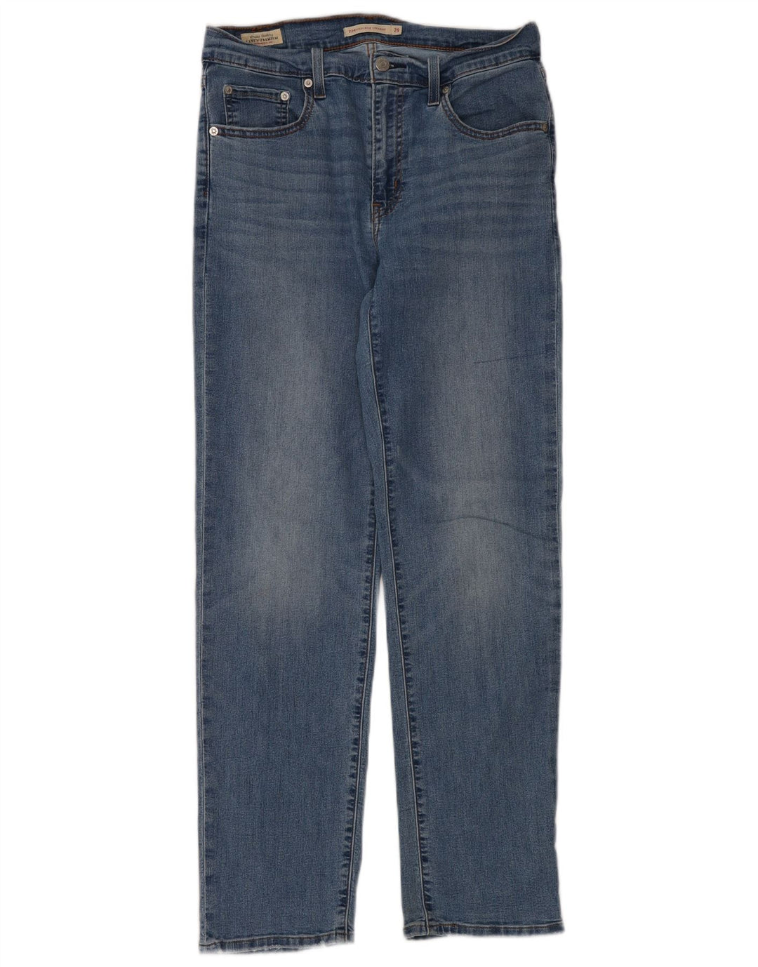 Blugi drepti cu talie mare Levi's 724 pentru femei W29 L30 albastru