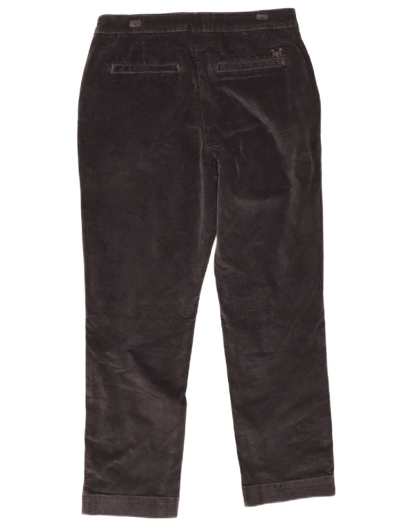 Crew Clothing Pantaloni din velur pentru femei UK 12 Medium W30 L28 Bleumarin