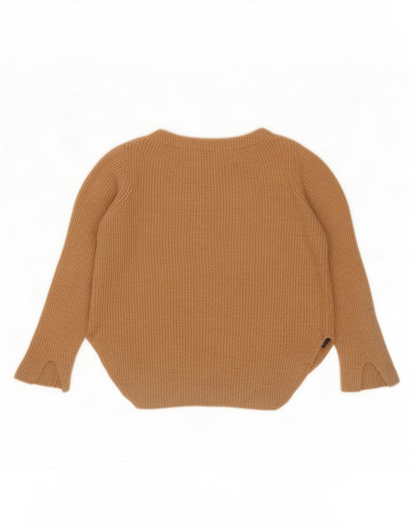 Marks & Spencer Pulover supradimensionat cu gât de barcă pentru femei UK 14 Large Bej