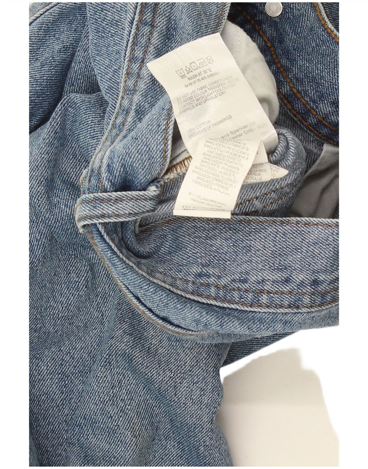 Blugi drepti pentru bărbați Marks & Spencer W34 L29 Bumbac albastru