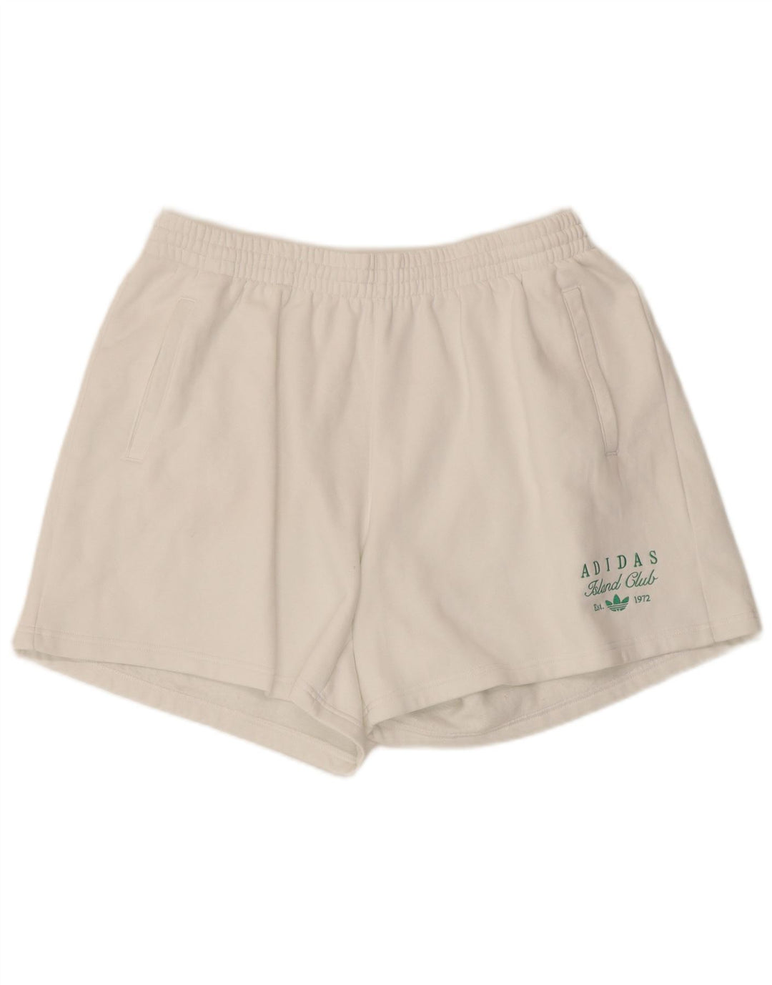 Pantaloni scurți sport ADIDAS pentru femei UK 20/22 XL bumbac alb