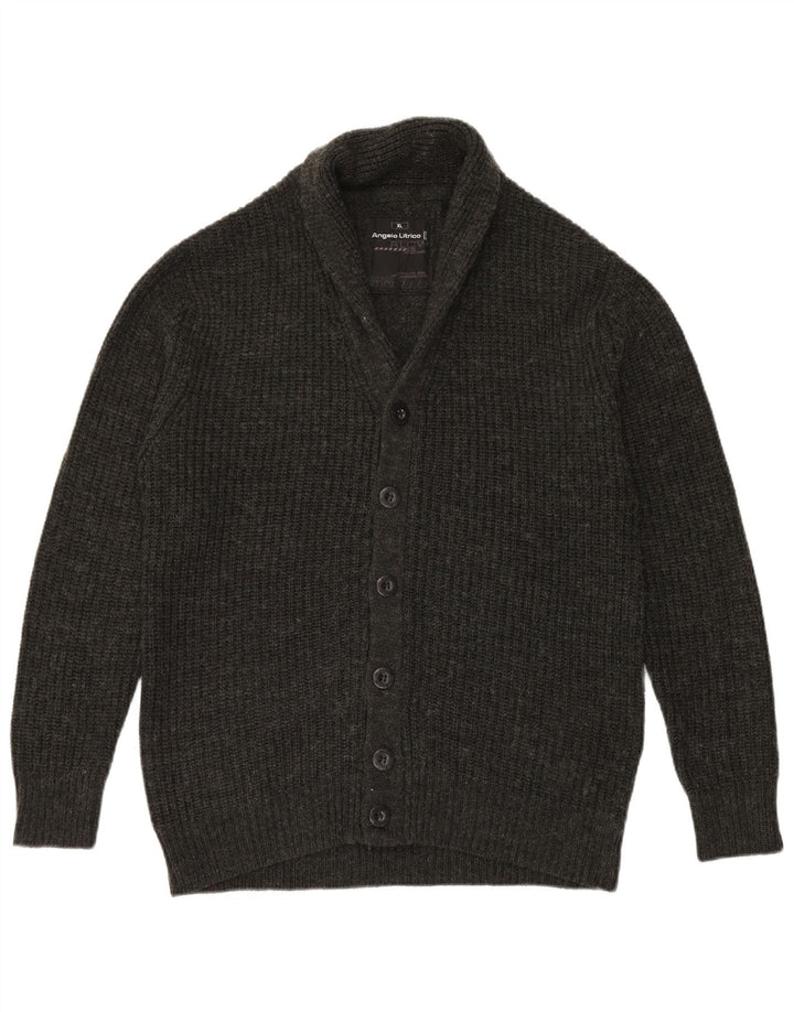Angelo Litrico Pulover Cardigan Bărbați XL Gri Acrilic