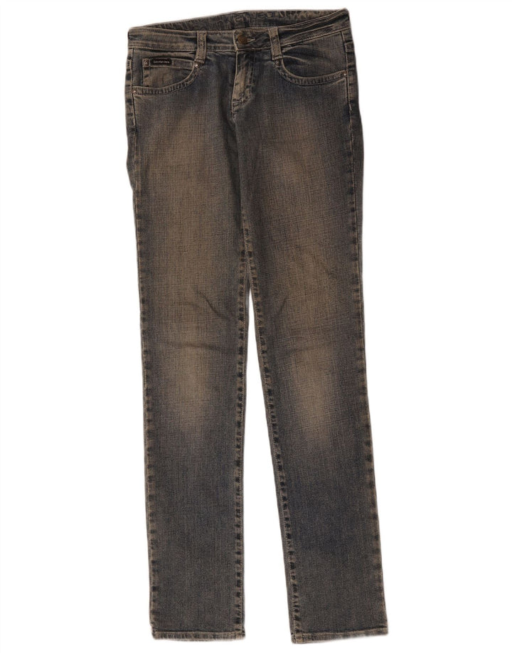 Blugi slim pentru femei Calvin Klein L27 L34 Bumbac albastru