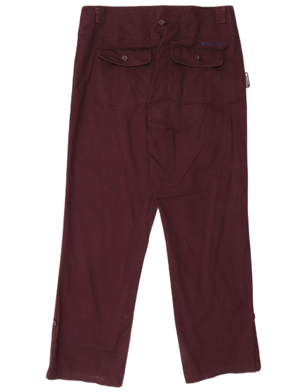 Mountain Warehouse Pantaloni casual pentru femei UK 14 Large W32 L30 Burgundy