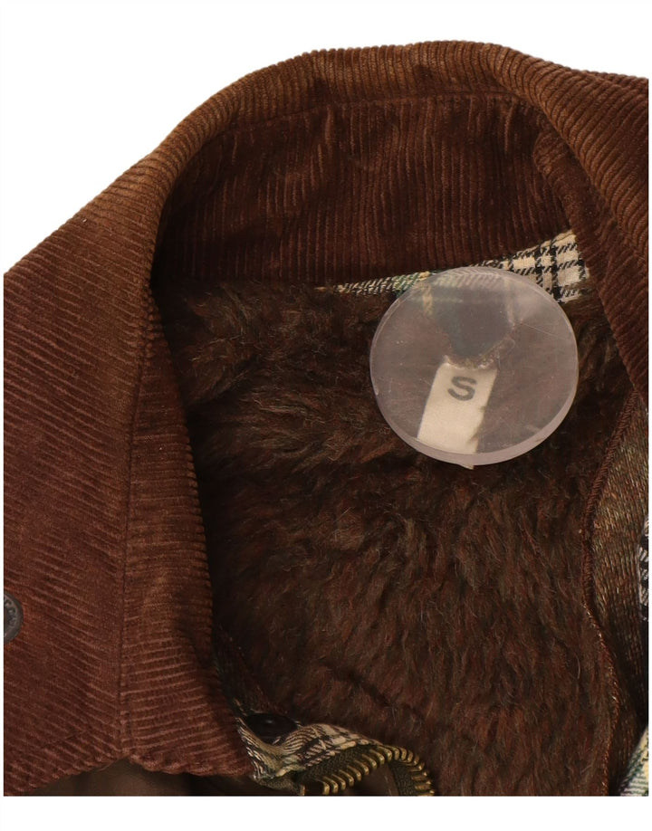 Jachetă vintage pentru bărbați, din bumbac cerat, cu tăiere largă, UK 36 Poliester kaki mic