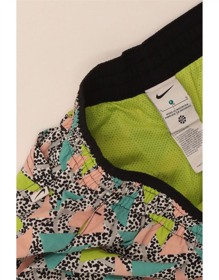 Pantaloni scurți de înot Nike pentru bărbați, mari, multicolori, geometrici din poliamidă