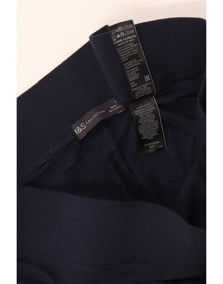 Leggings pentru femei Marks & Spencer UK 18 XL bleumarin, viscoză