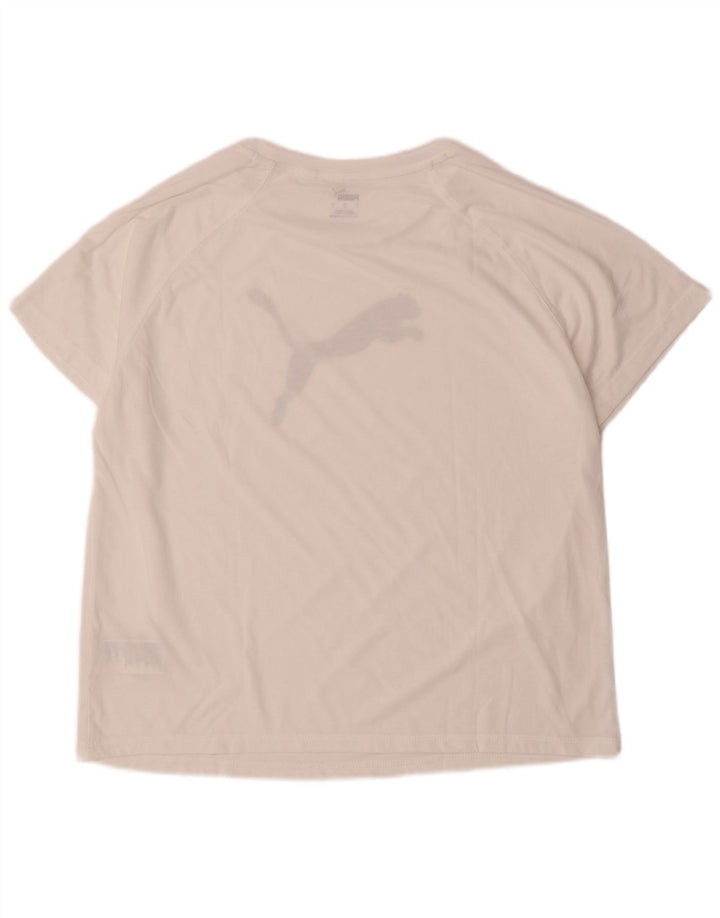 Tricou grafic Puma pentru bărbați Top mare din poliester alb