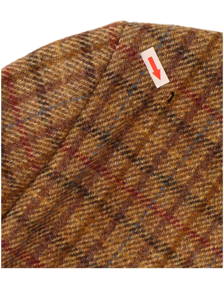 Jachetă pentru bărbați Harris Tweed cu 3 nasturi, UK 40, maro, carouri mari