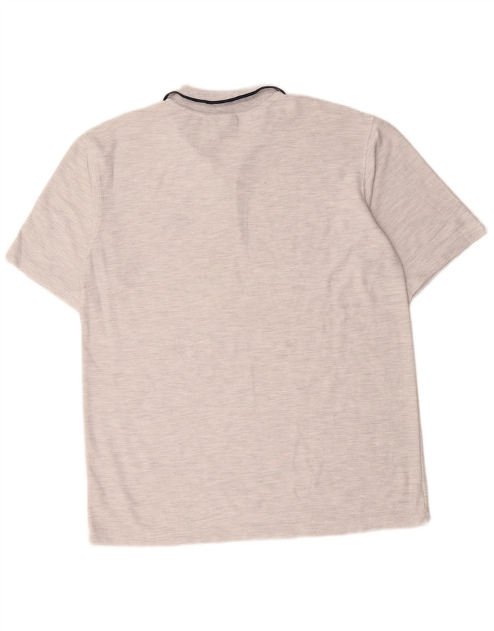 Cămașă polo pentru bărbați Umbro XL, bumbac cu dungi gri