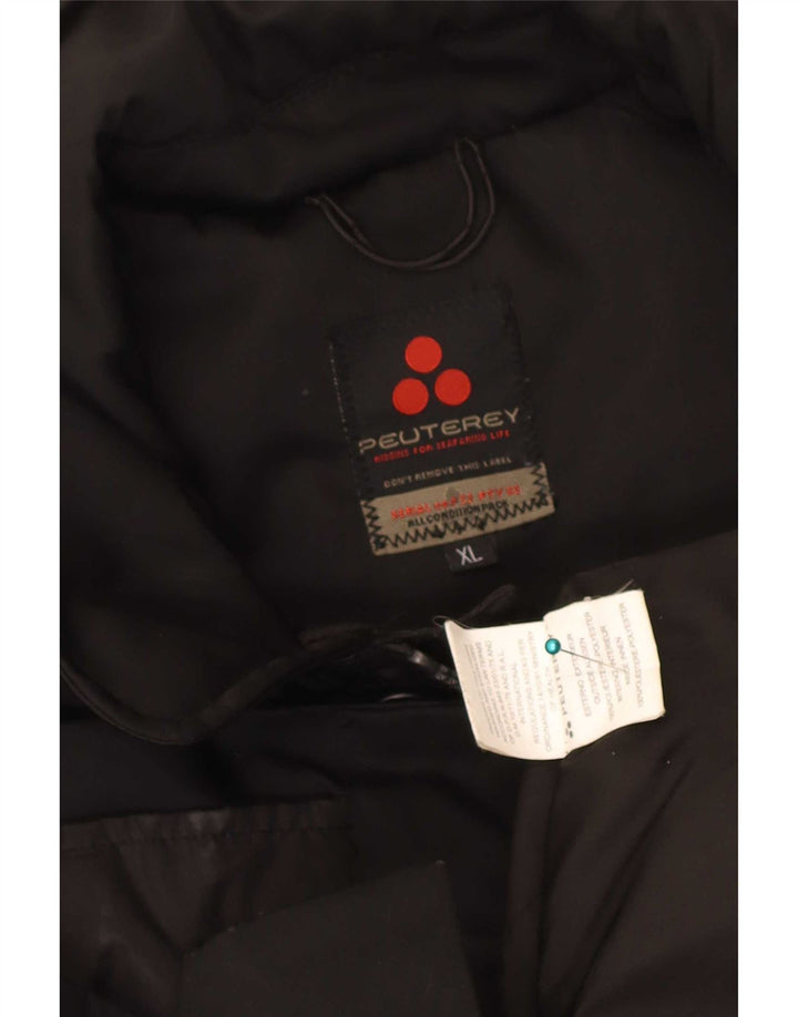 Jachetă de vânt pentru bărbați PEUTEREY UK 42 XL Poliester negru