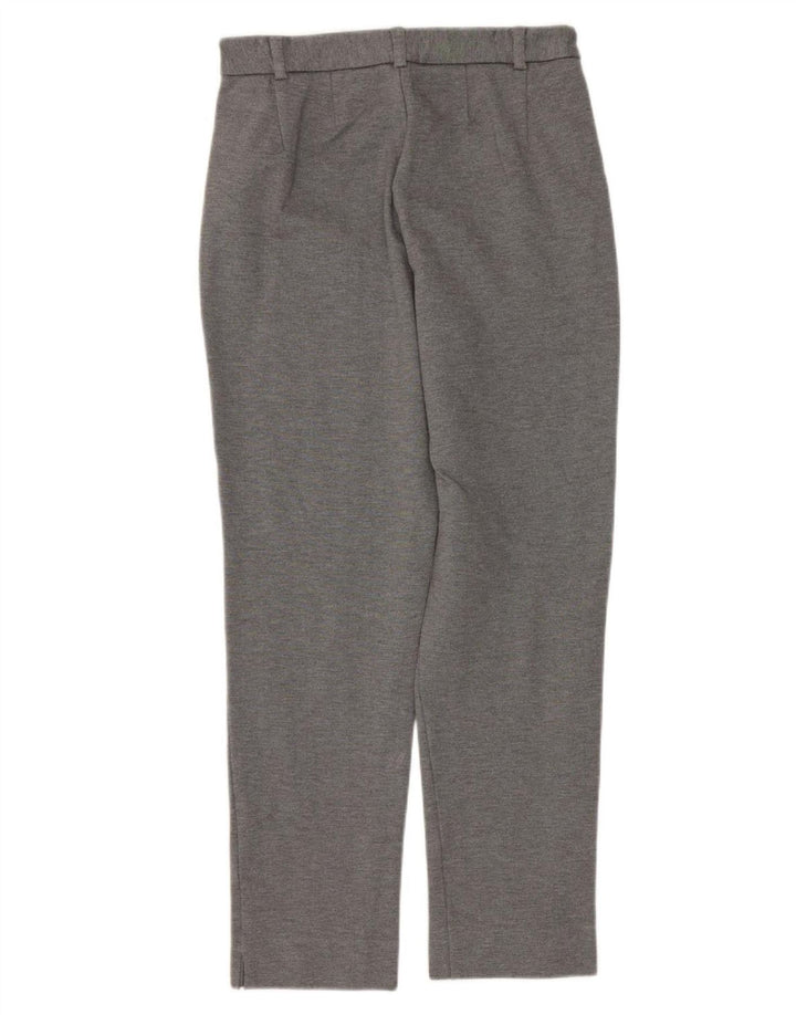 MARKS & SPENCER Pantaloni casual drepti pentru femei UK 8 Small W26 L25 Gri
