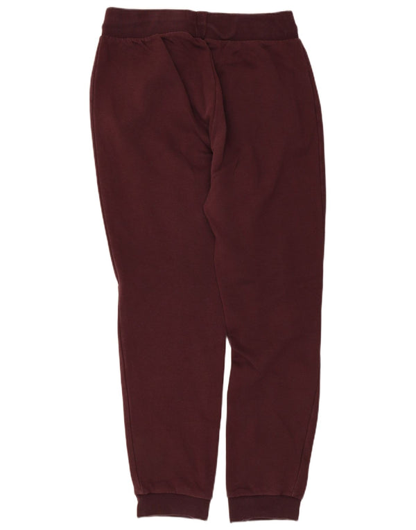 Pantaloni de trening Adidas pentru femei Joggeri UK 14 Bumbac Burgundy mediu