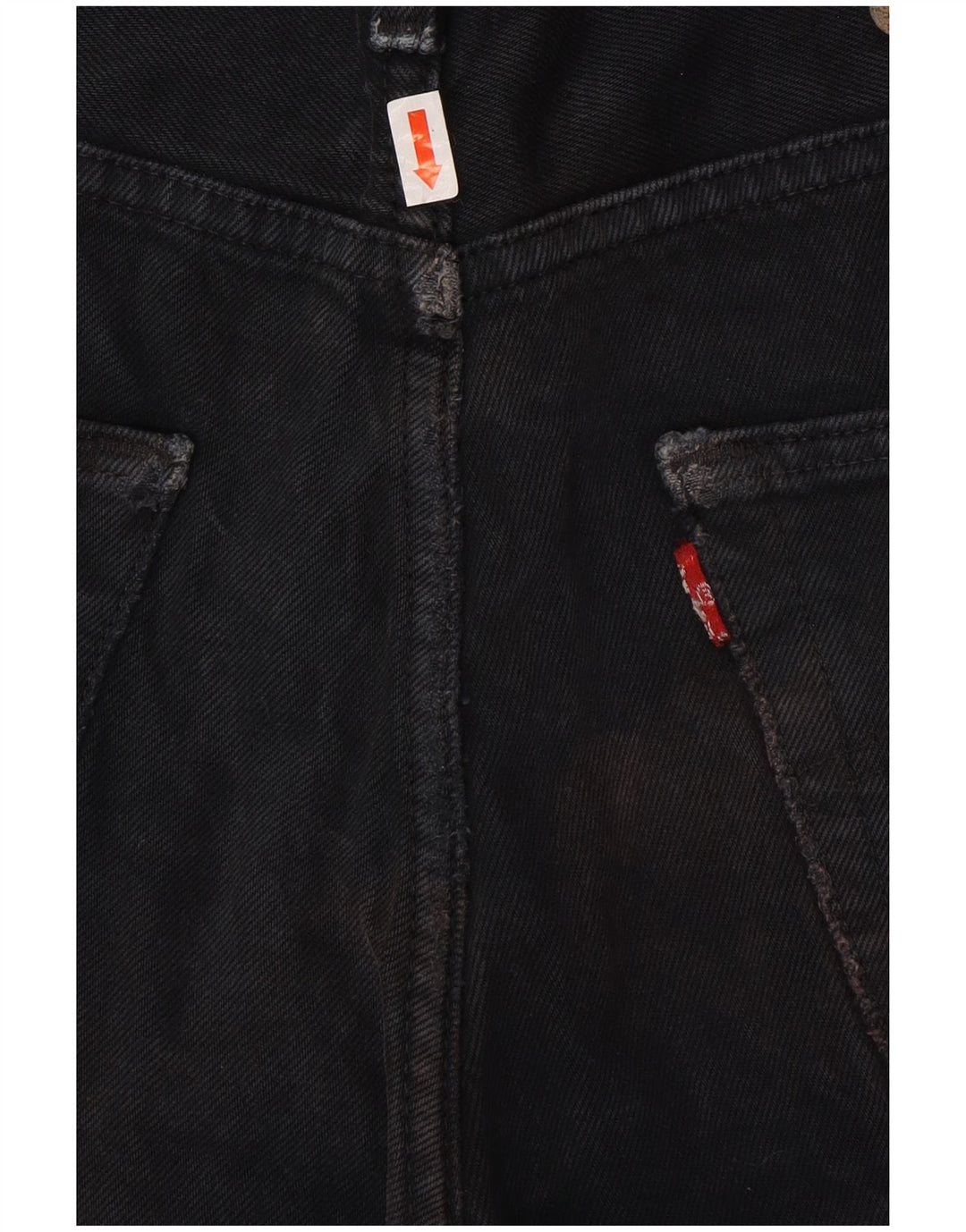 Pantaloni scurți din blugi pentru bărbați LEVI'S 501 W32 bumbac mediu negru