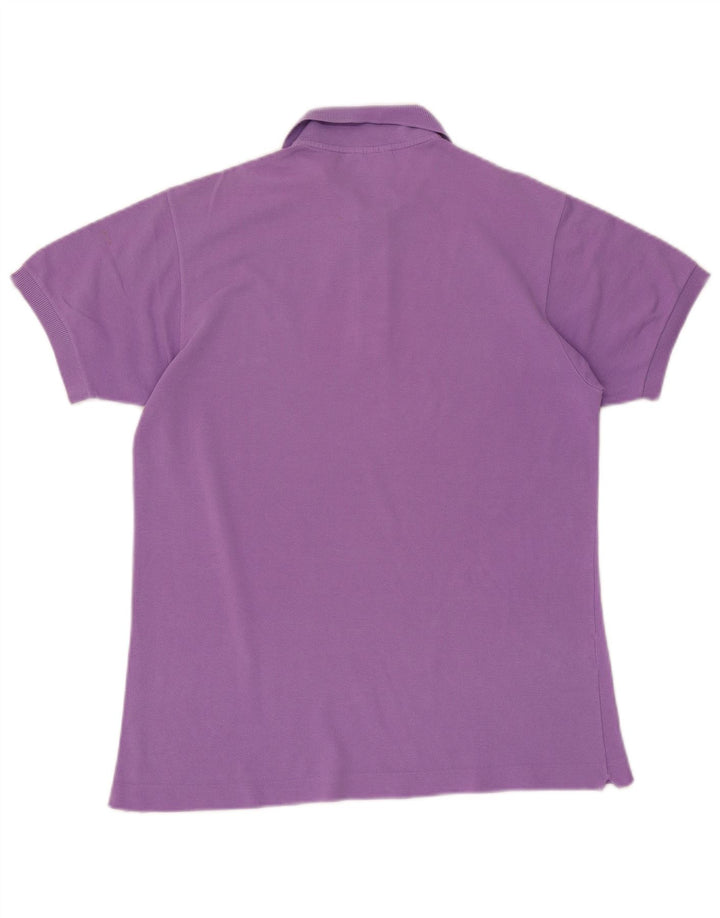 Tricou polo Lacoste pentru bărbați, bumbac violet mediu