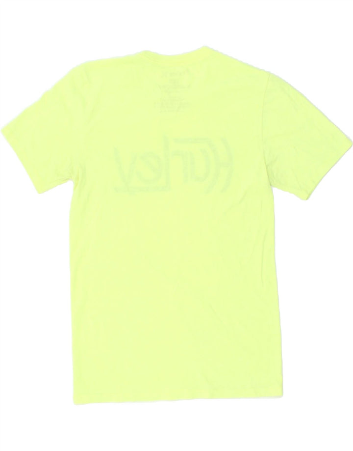 HURLEY Mens Graphic T-Shirt Top Small Yellow Cotton | Vintage Hurley | Thrift | Second-Hand Hurley | Used Clothing | Messina Hembry 