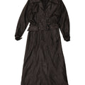 Palton de piele vintage pentru femei UK 16 mare negru