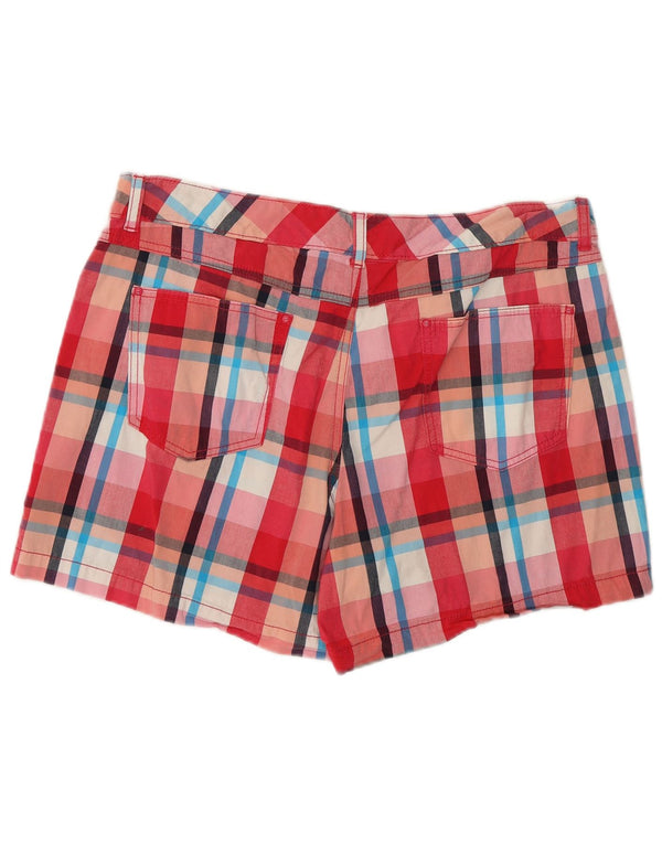 Pantaloni scurți casual pentru femei LEE Natural Fit US 16 2XL W38 Bumbac roșu check