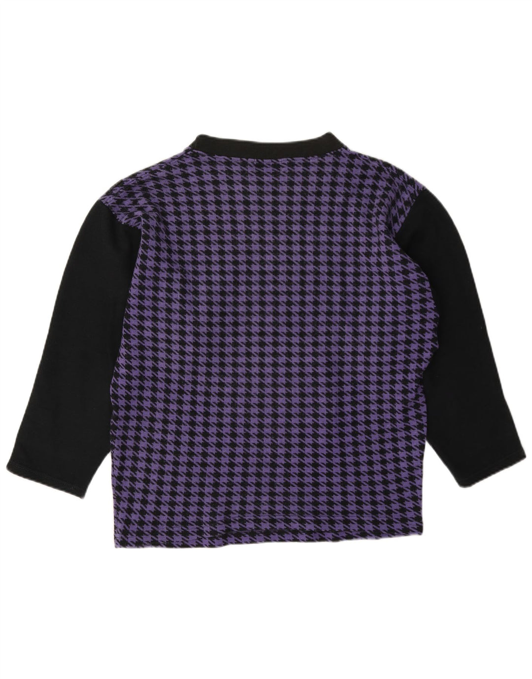 Top pentru femei Gymnasium cu mânecă lungă UK 14 Medium Purple Houndstooth