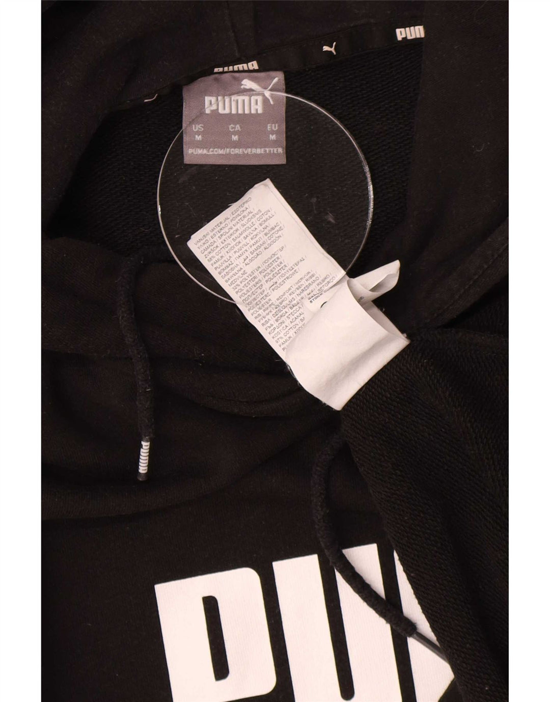 Pulover pentru bărbați Puma Graphic Hoodie, bumbac mediu negru