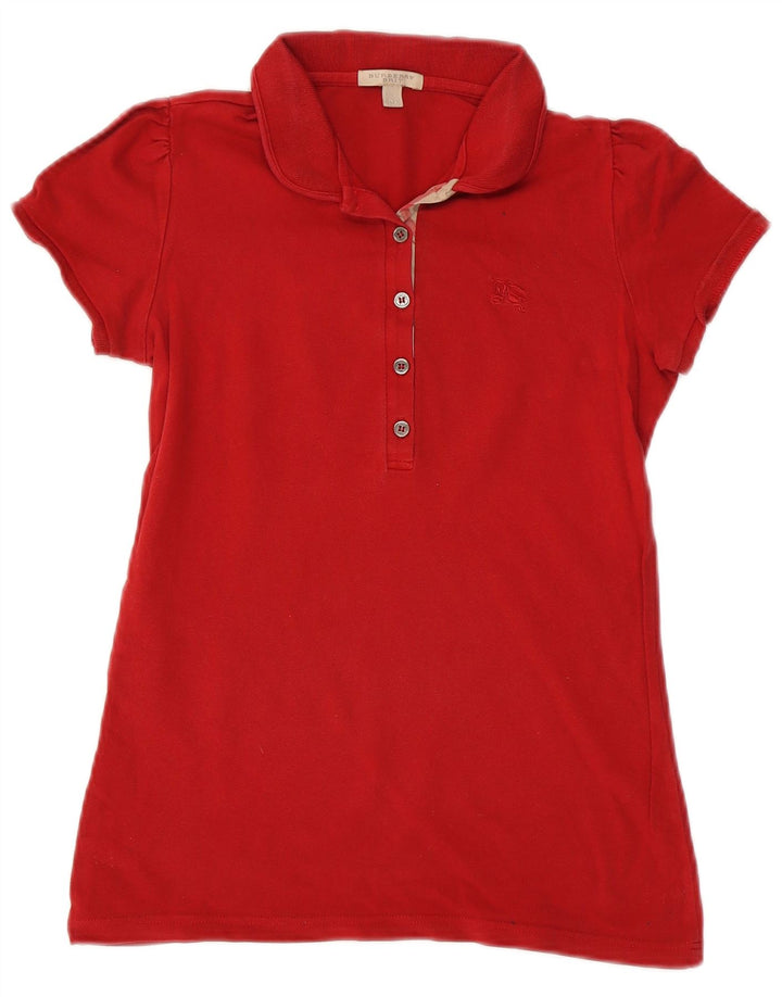 Tricou polo Burberry BRIT pentru femei UK 12 Medium Red
