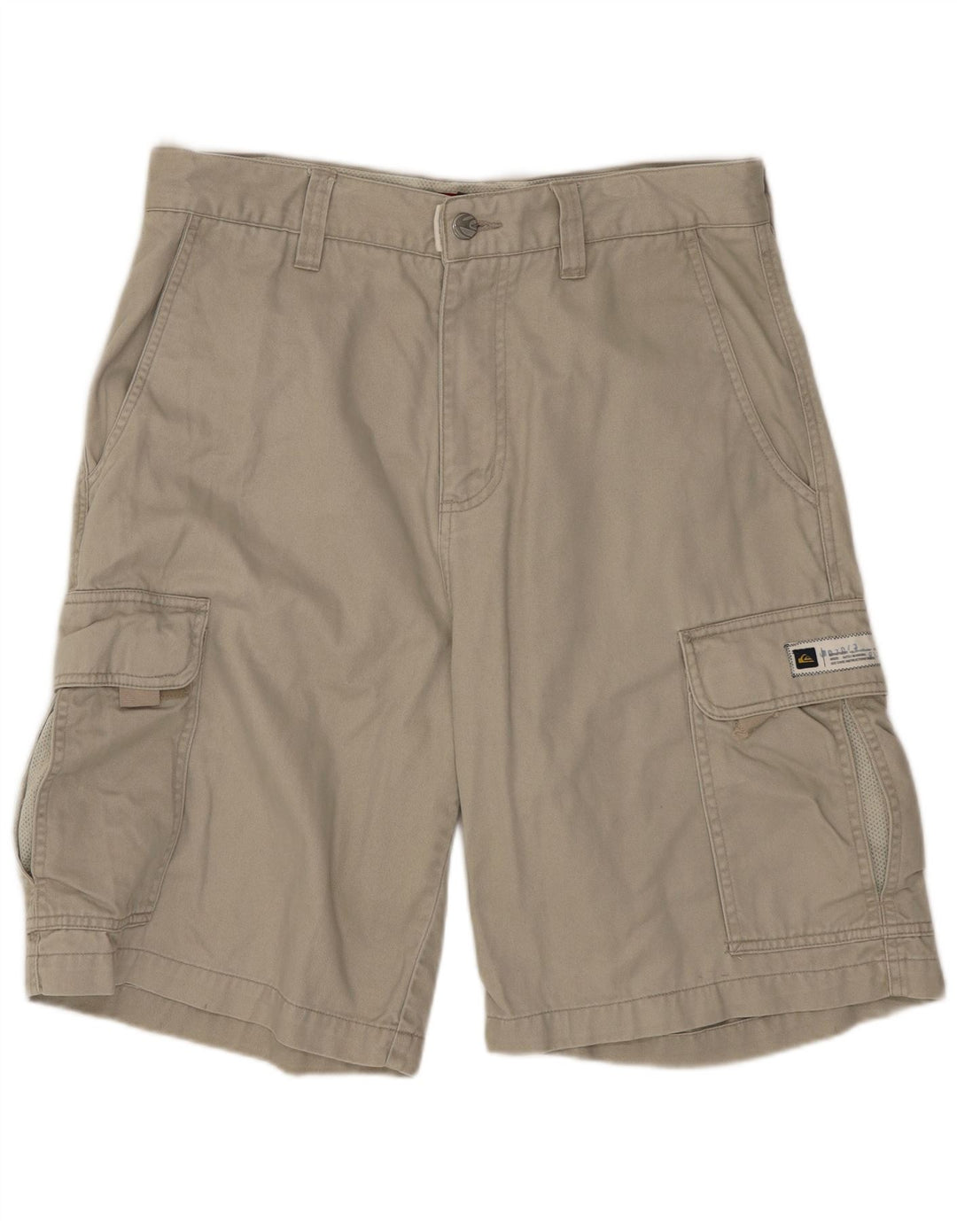 Pantaloni scurți cargo QUIKSILVER pentru bărbați W30, bumbac gri mediu