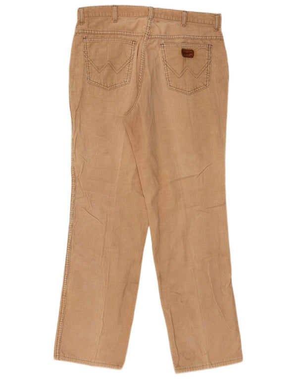 Pantaloni WRANGLER pentru bărbați din velur drept Texas W36 L31 bumbac bej