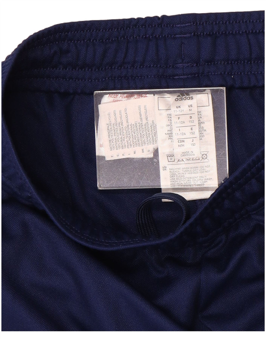 Pantaloni de trening Adidas Aeroready pentru baieti 11-12 ani poliester bleumarin