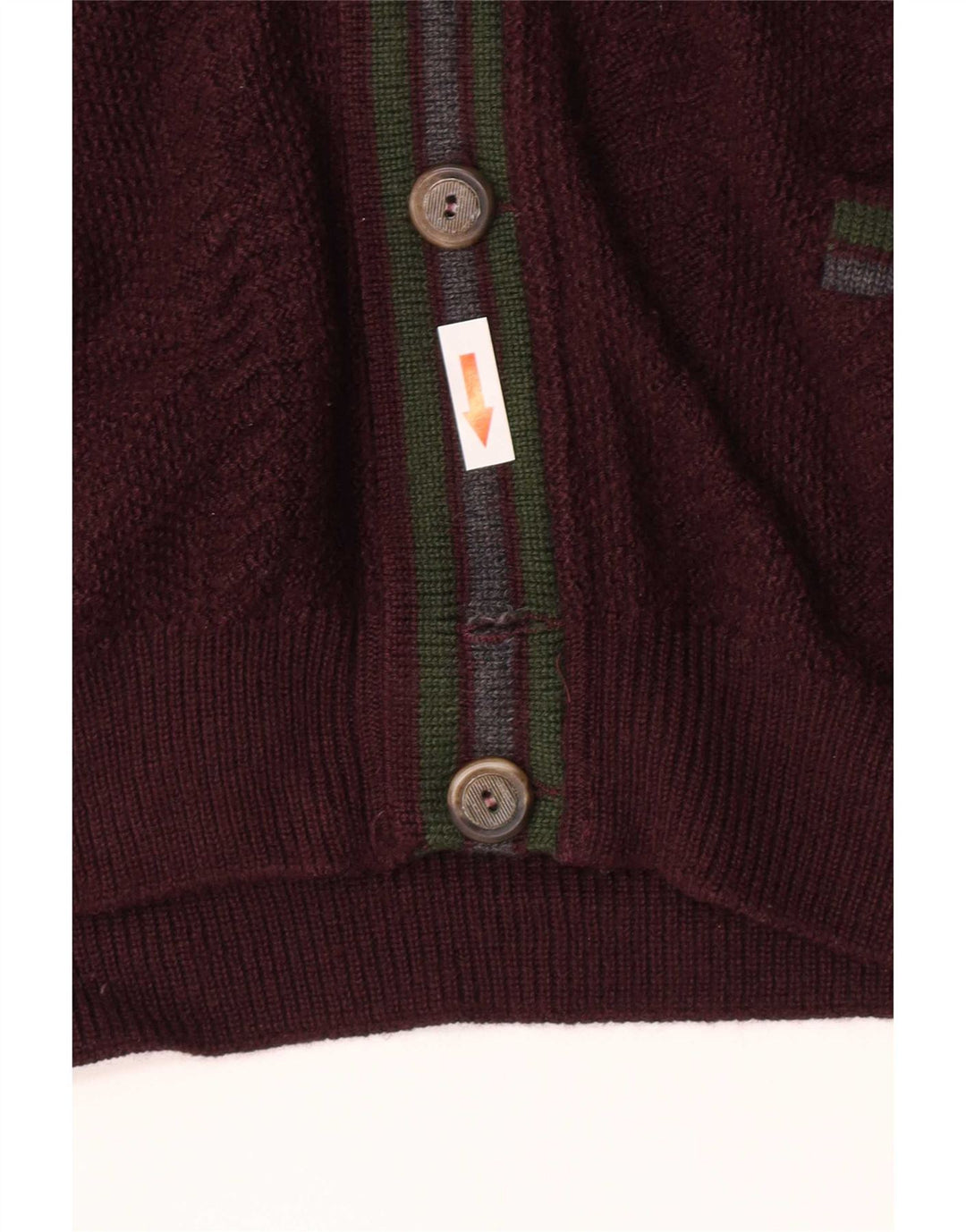 Pulover cardigan bărbați Il Granchio, cu dungi mici, maro
