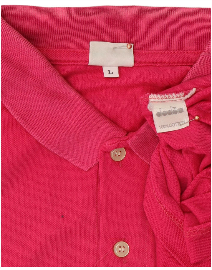 DIADORA Tricou Polo pentru Barbati Mare Bumbac Roz