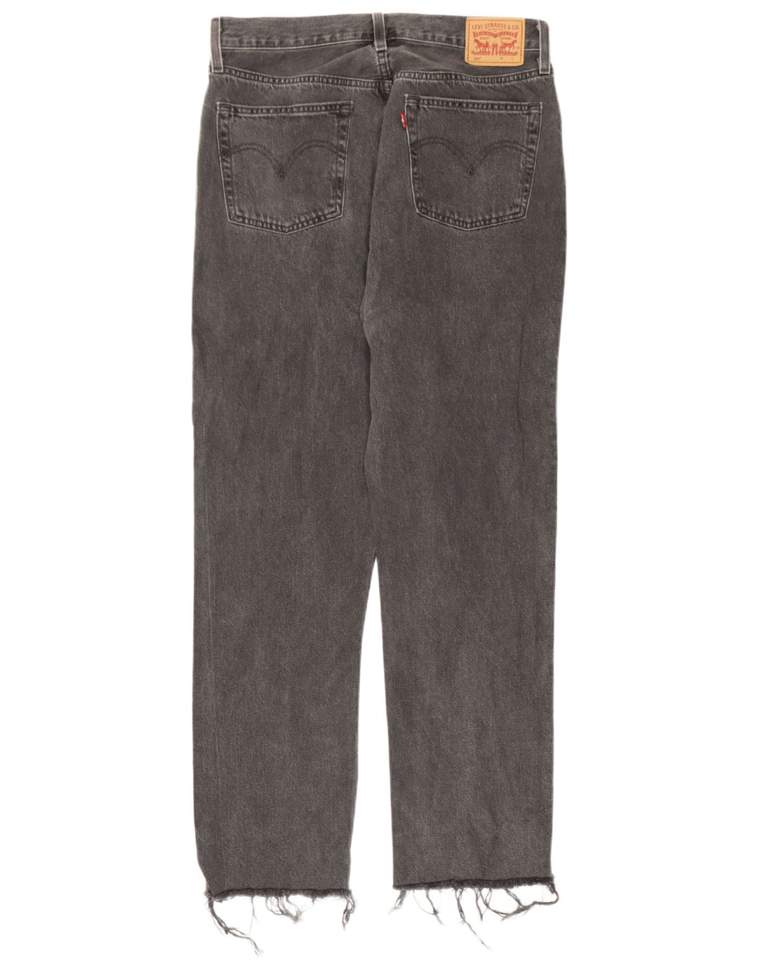 Blugi drepti pentru femei Levi's 501 W30 L30 bumbac gri