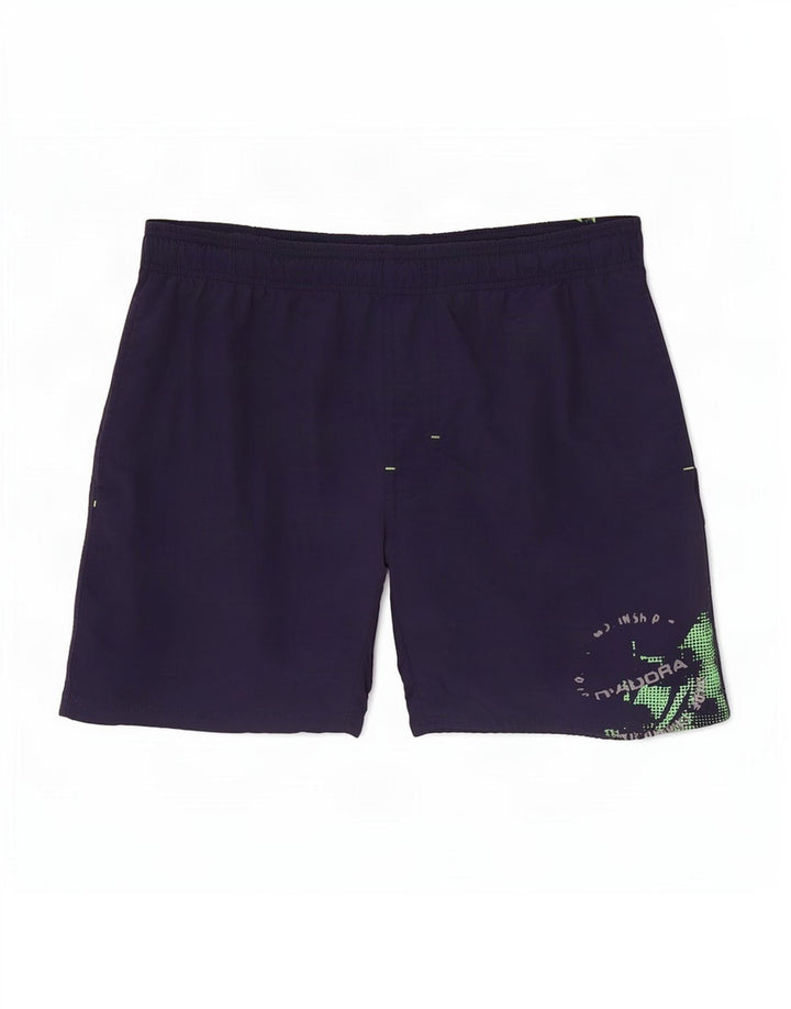 Pantaloni scurți de înot grafic Diadora pentru bărbați, poliamidă, albastru, mediu