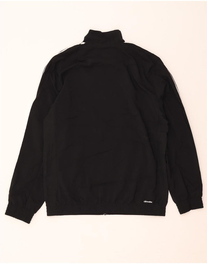 Adidas Mens Climalite Trening Top Jacket UK 42/44 Large Black Polyester