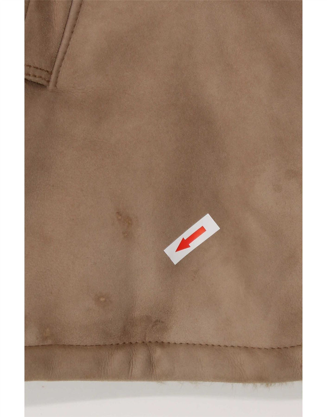 Jachetă vintage pentru femei din shearling UK 8 mic maro