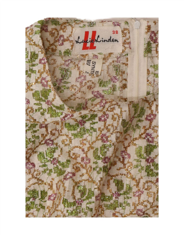 Lucie Linden Rochie Maxi pentru Damă EU 38 Medium Multicolor Floral Anii 80