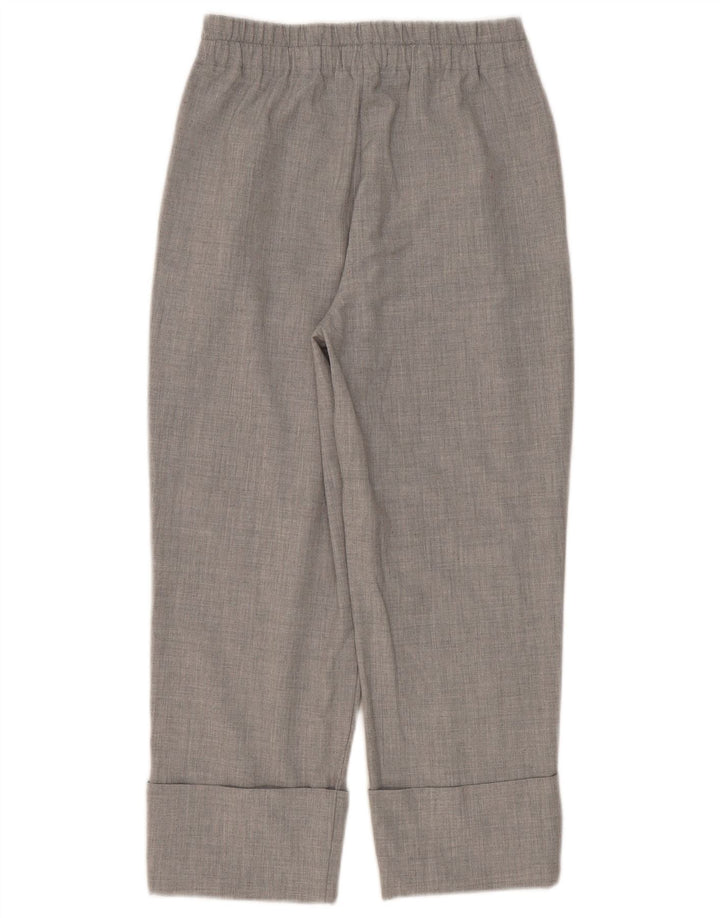 Pantaloni tăiați drept pentru femei Zara Mici L26 L24 Gri