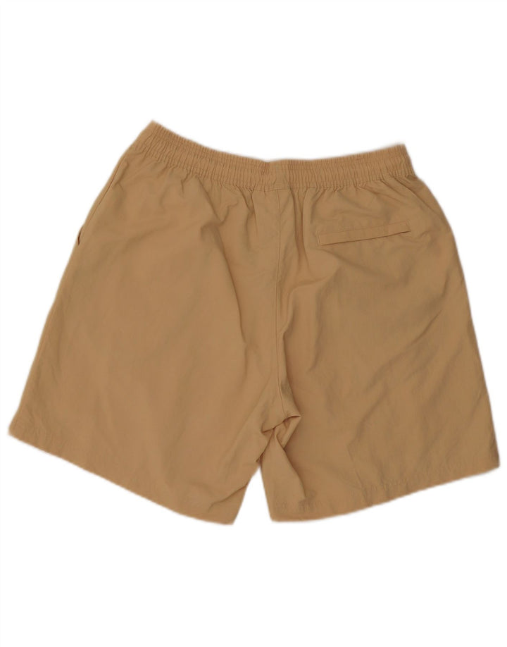 Pantaloni scurți de înot cu grafică Adidas pentru bărbați, poliester mediu bej
