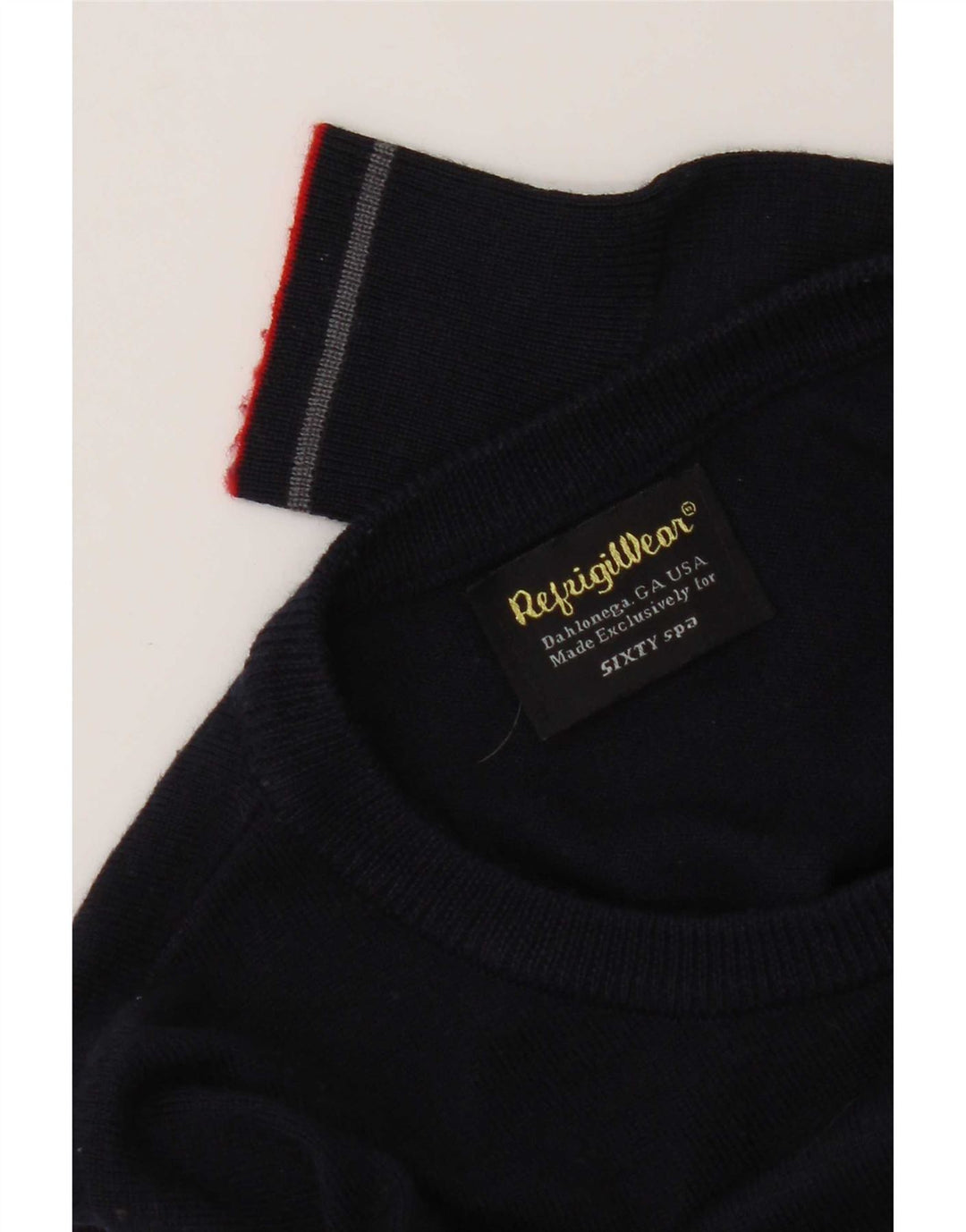 Refrigiwear Pulover pentru bărbați, cu formă obișnuită, cu gât crew, mic, bleumarin