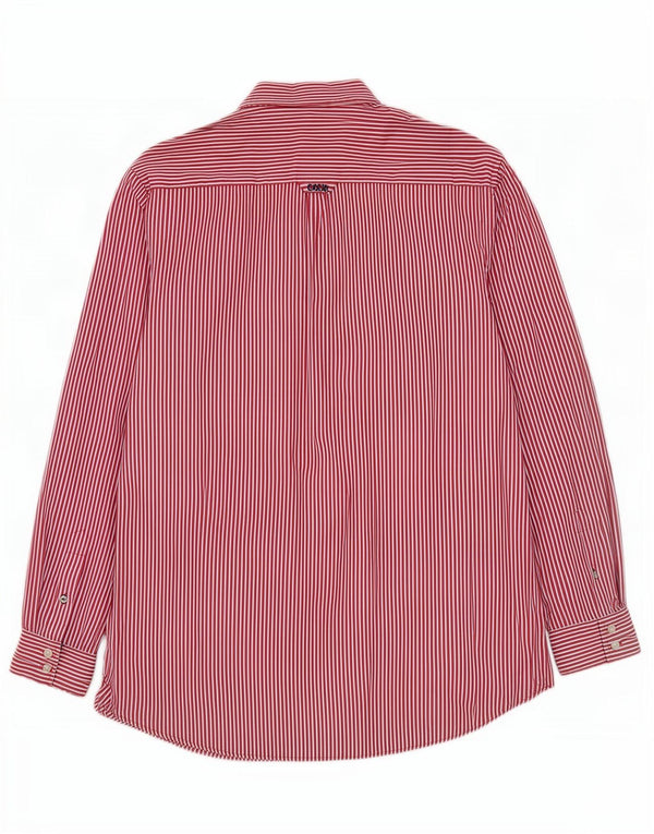Crew Clothing Cămașă clasică pentru bărbați XL, bumbac cu dungi roșii