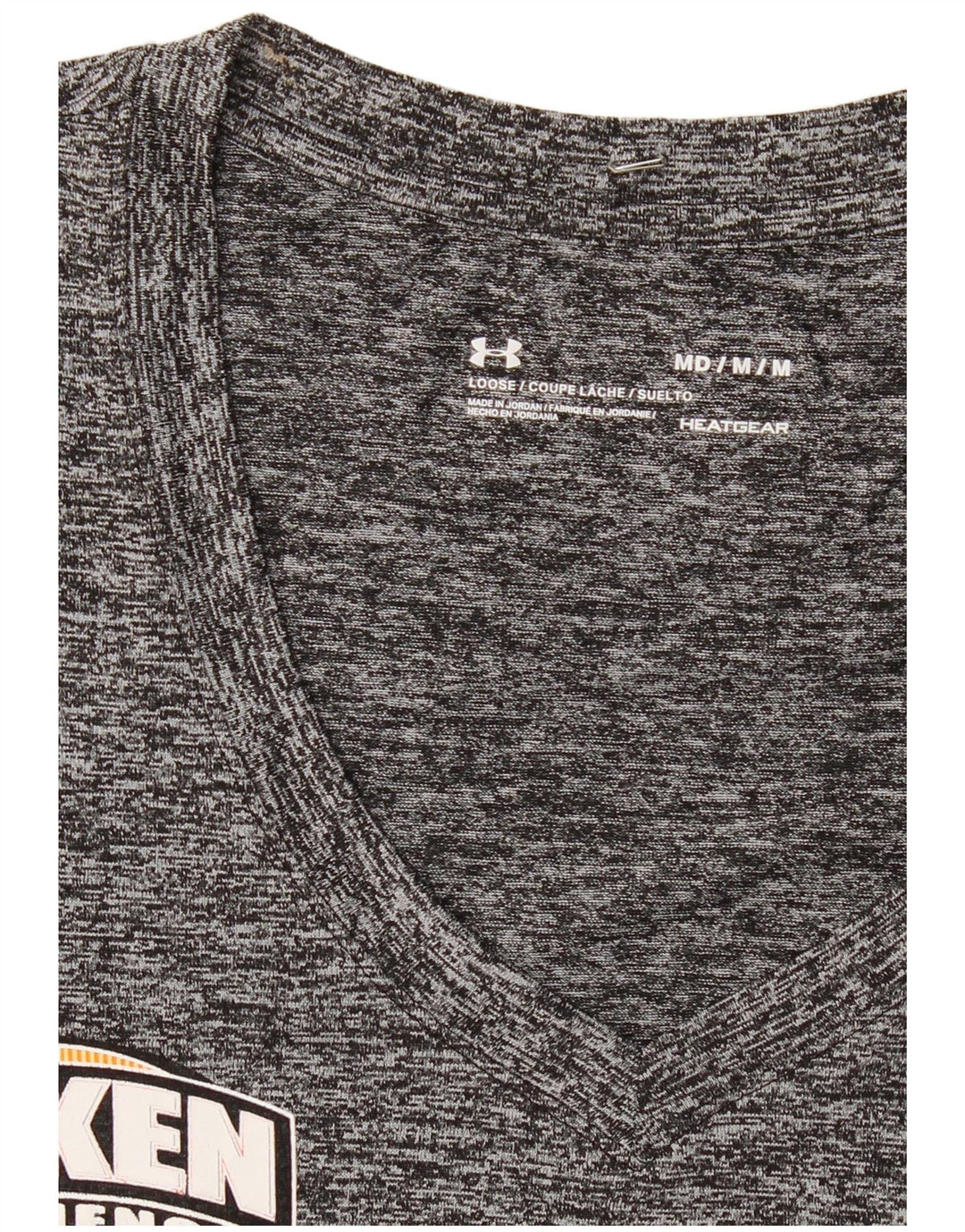 Tricou grafic UNDER ARMOUR pentru femei Heat Gear Top UK 14 Medium Gri