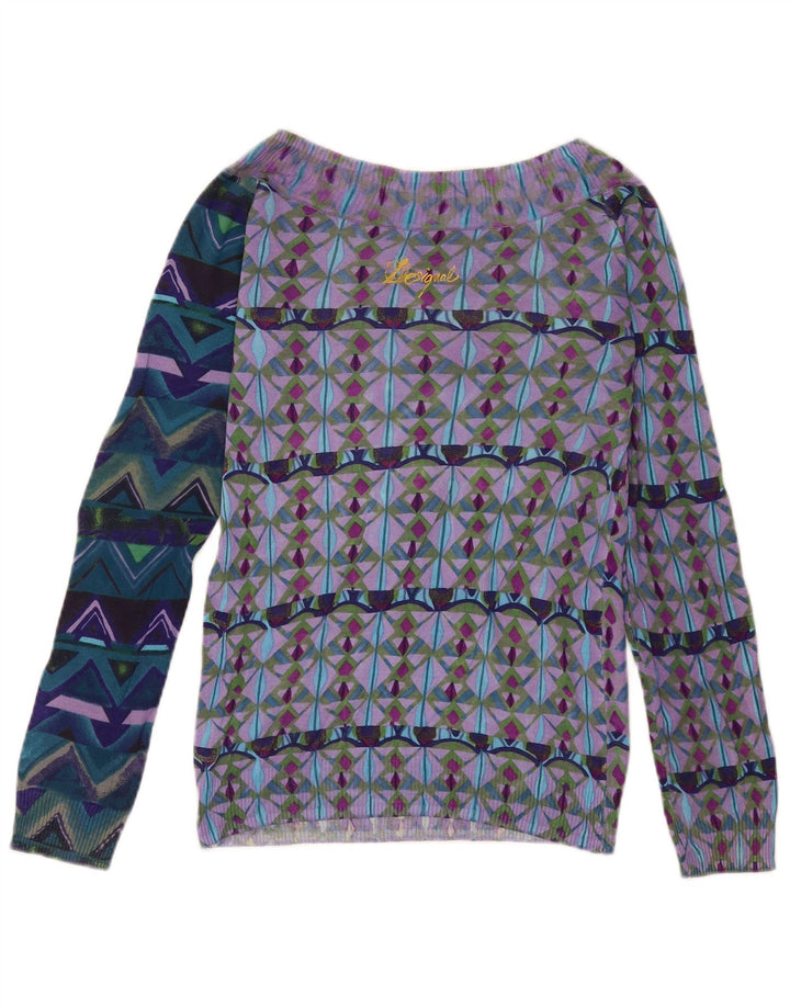 Desigual Womens Off Shoulder Top UK 18 Bohemian mare, multicolor