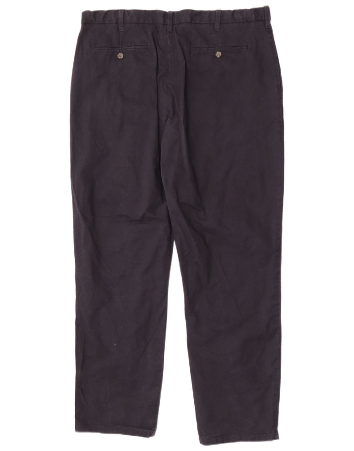 Pantaloni chino obișnuiți pentru bărbați Marks & Spencer L40 L33 Bumbac bleumarin