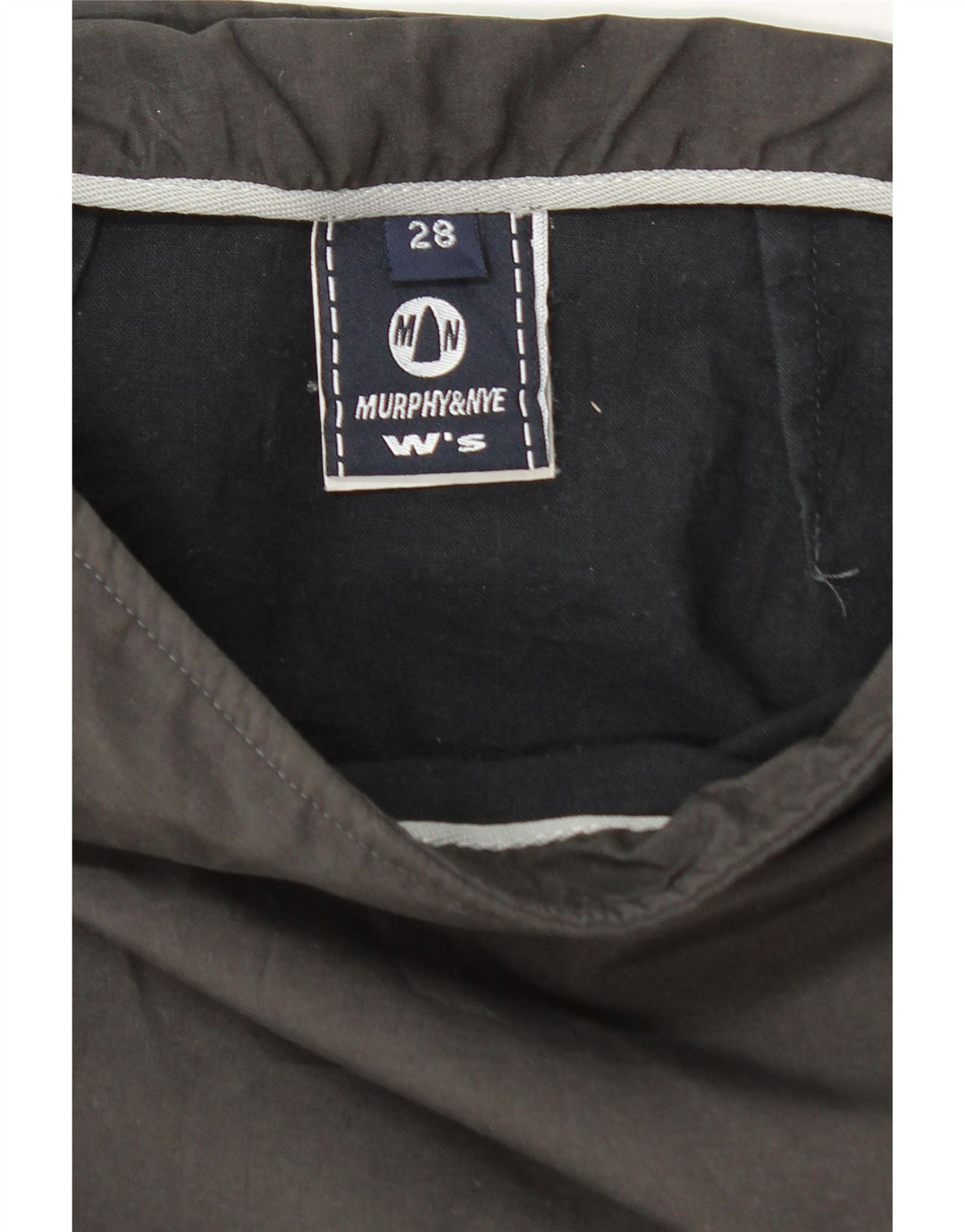 MURPHY & NYE Womens Midi Skirt W28 Medium  Grey Polyester Vintage Murphy & Nye and Second-Hand Murphy & Nye from Messina Hembry 