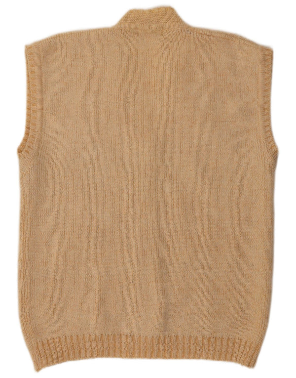 NAGPAL Pulover cardigan fără mâneci pentru femei UK 16 mare, bej, floral