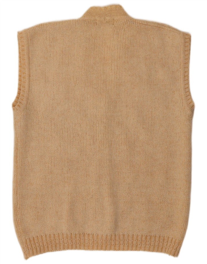 NAGPAL Pulover cardigan fără mâneci pentru femei UK 16 mare, bej, floral