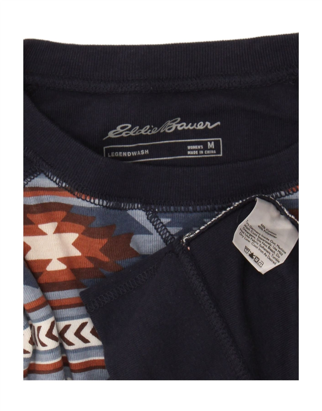 Hanorac pentru femei Eddie Bauer Pulover UK 14 Mediu Bumbac bleumarin