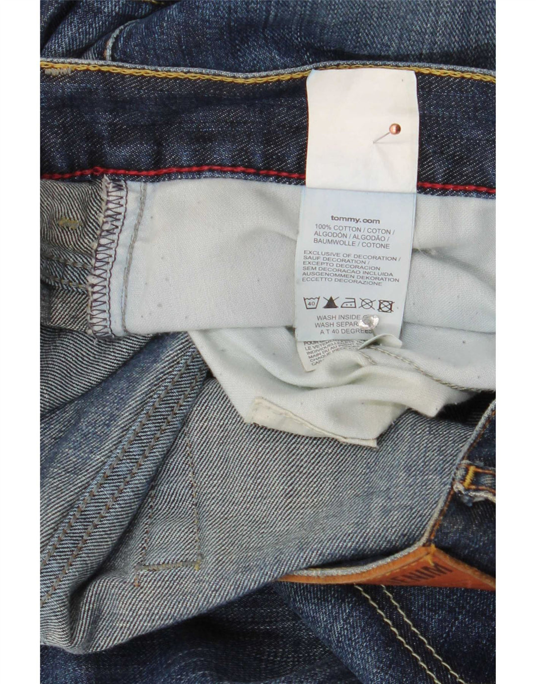 Blugi pentru bărbați Tommy Hilfiger Manhattan Bootcut W38 L34 Bumbac albastru